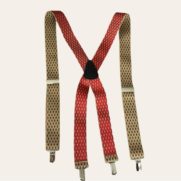 Old Timely Suspenders with Silver Clips - Picture 4 of 7